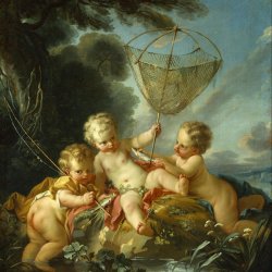 Francois-Boucher-Putti-as-Fisherman