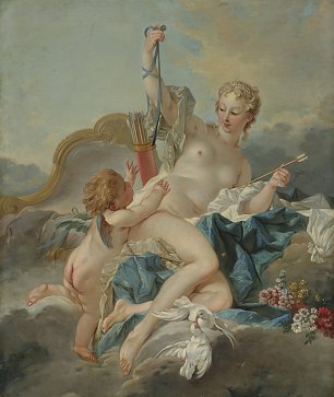 Francois Boucher Venus desarmant Cupidon Wandbild