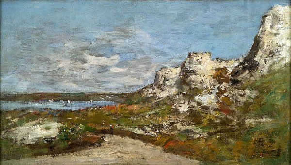 Eugene Boudin Cote de plougastel et rade de brest Wandbild