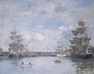 Eugene Boudin Deauville Le Bassin Wandbild
