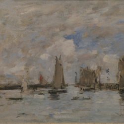 Eugene-Boudin-Entree-du-port-de-Trouville-a-maree-haute