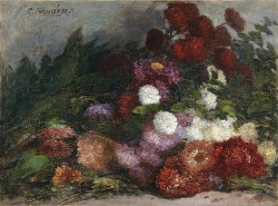 Eugene Boudin Jete de Fleurs Wandbild