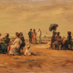 Eugene-Boudin-La-plage-a-Trouville