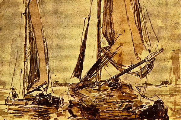 Eugene Boudin Marine Scene Wandbild