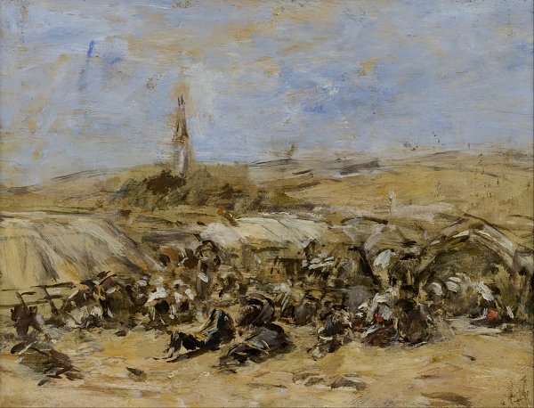 Eugene Boudin Pardon of Ste Anne La Palud Wandbild