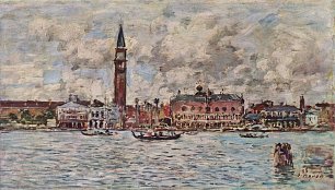Eugene Boudin Piazzetta San Marco in Venedig Wandbild