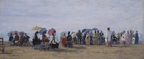 Eugene Boudin Scene de plage a Trouville