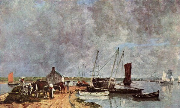 Eugene Boudin Seehafen Wandbild