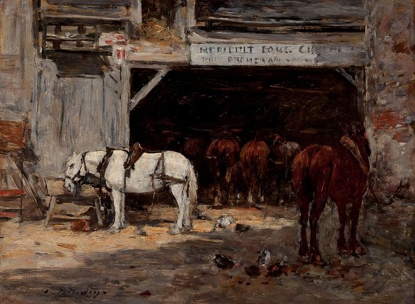 Eugene Boudin Stall Wandbild