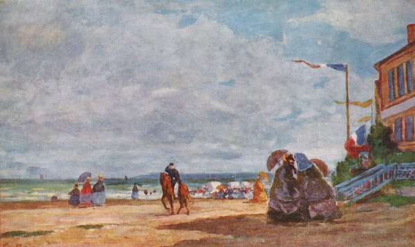 Eugene Boudin Strand von Trouville Wandbild