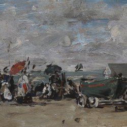 Eugene-Boudin-Sur-la-plage-de-Trouville