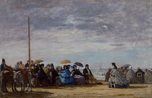 Eugene Boudin The beach Wandbild