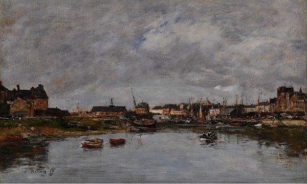 Eugene Boudin Trouville le Port Wandbild