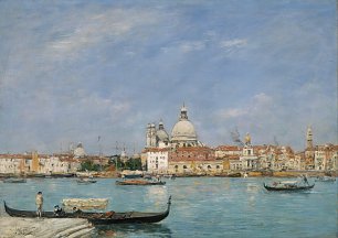 Eugene Boudin Venice Santa Maria della Salute from San Giorgio Wandbild