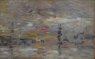Eugene Boudin etude de ciel sur le Bassin du Commerce au Havre Wandbild