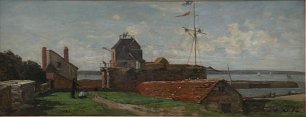 Eugene Boudin la tour Francois Ier Wandbild