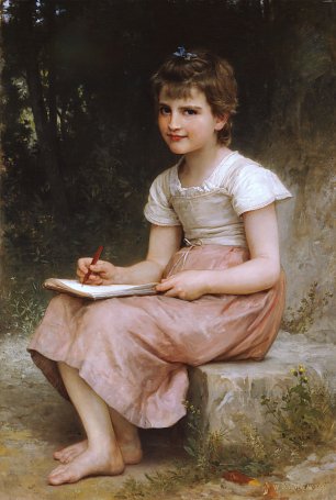 William Adolphe Bouguereau A Calling Wandbild