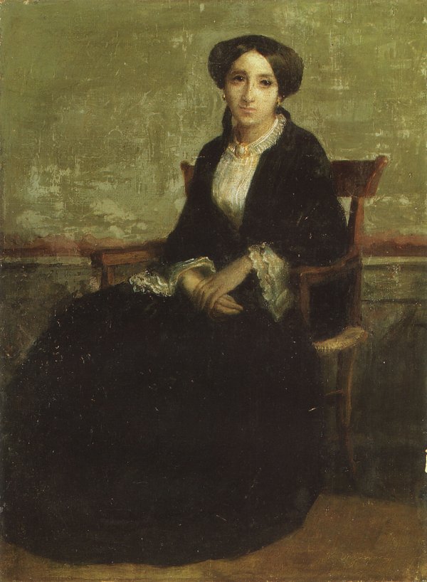 William Adolphe Bouguereau A Portrait of Genevieve Bouguereau