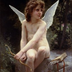 William-Adolphe-Bouguereau-Amour-A-L-affut