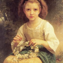 William-Adolphe-Bouguereau-Child-Braiding-A-Crown