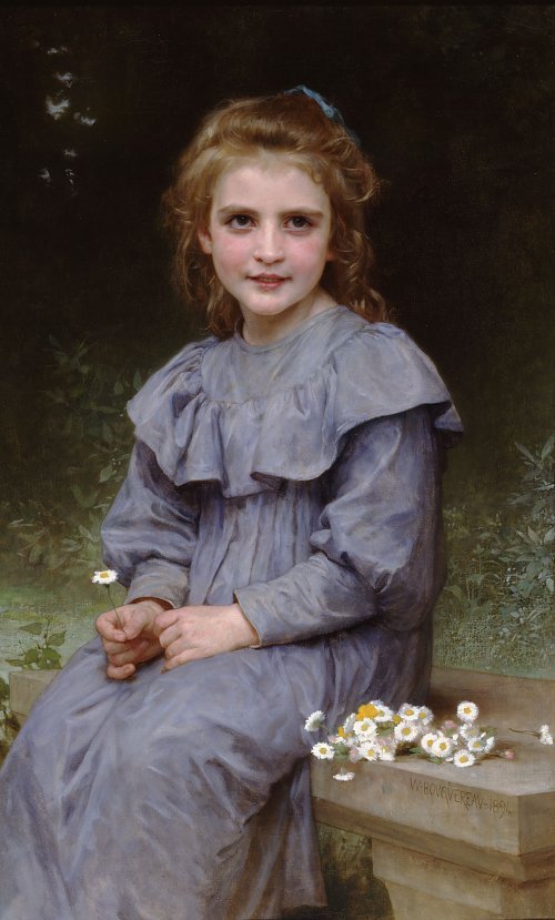 William Adolphe Bouguereau Daisies Wandbild