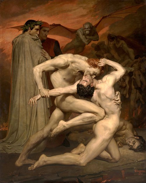 William Adolphe Bouguereau Dante and Virgile Wandbild