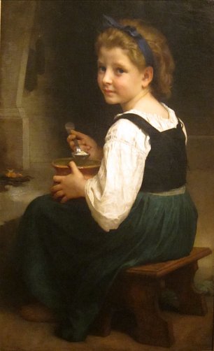 William Adolphe Bouguereau Girl Eating Porridge Wandbild