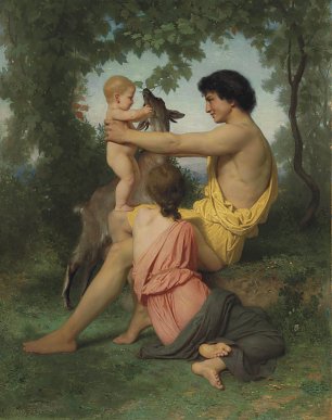 William Adolphe Bouguereau Idyll Ancient Family Wandbild
