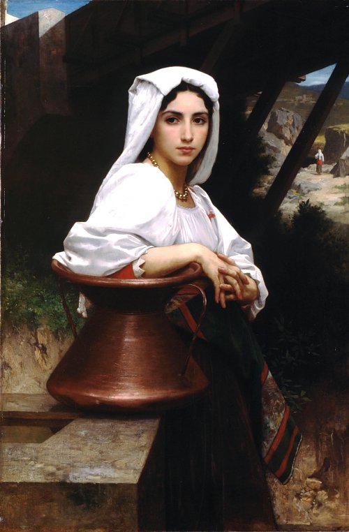 William Adolphe Bouguereau Italian Girl Drawing Water Wandbild