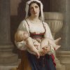 William-Adolphe-Bouguereau-Italian-Peasant-Kneeling-with-Child
