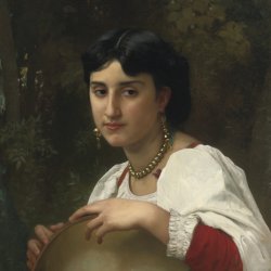 William-Adolphe-Bouguereau-Italienne-au-tambourin