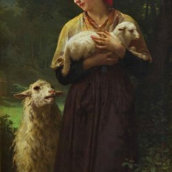 William-Adolphe-Bouguereau-L-Agneau-Nouveau-Ne