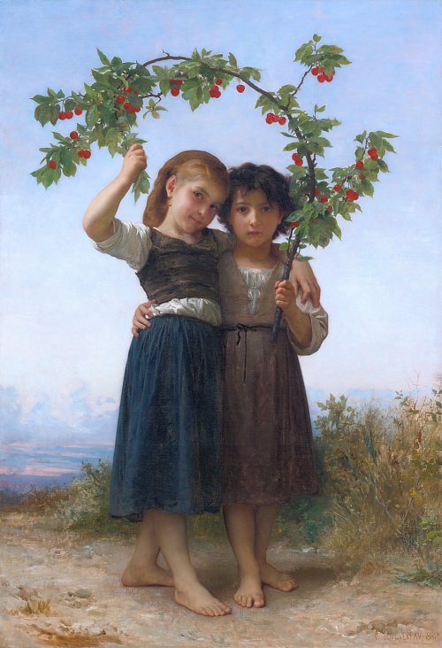 William Adolphe Bouguereau La Branche de Cerisier Wandbild