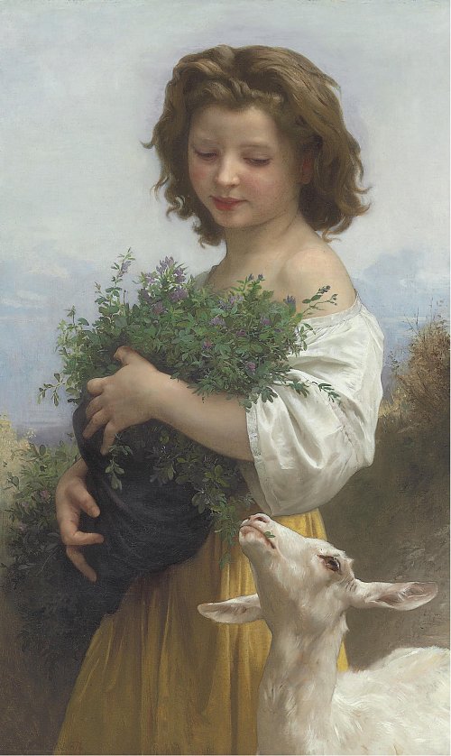William Adolphe Bouguereau La Petite Esmeralda Wandbild