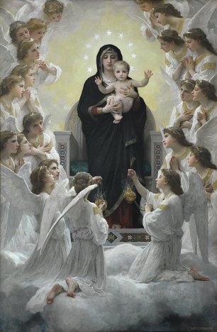 William Adolphe Bouguereau La Vierge aux anges Wandbild