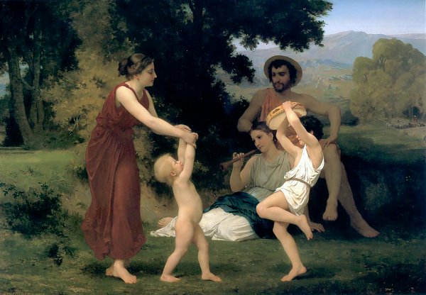 William Adolphe Bouguereau La pastorale des loisirs Wandbild