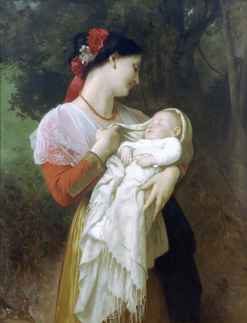 William Adolphe Bouguereau Maternal Admiration Wandbild