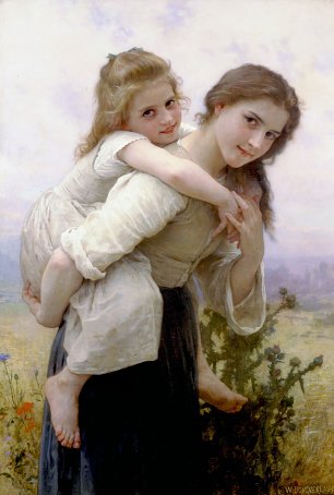 William Adolphe Bouguereau Not Too Much To Carry Wandbild