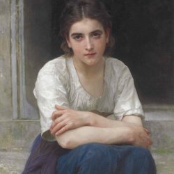 William-Adolphe-Bouguereau-Reverie-sur-le-Seuil