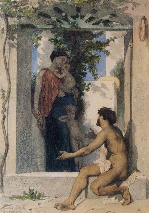 William Adolphe Bouguereau Roman Charity Wandbild
