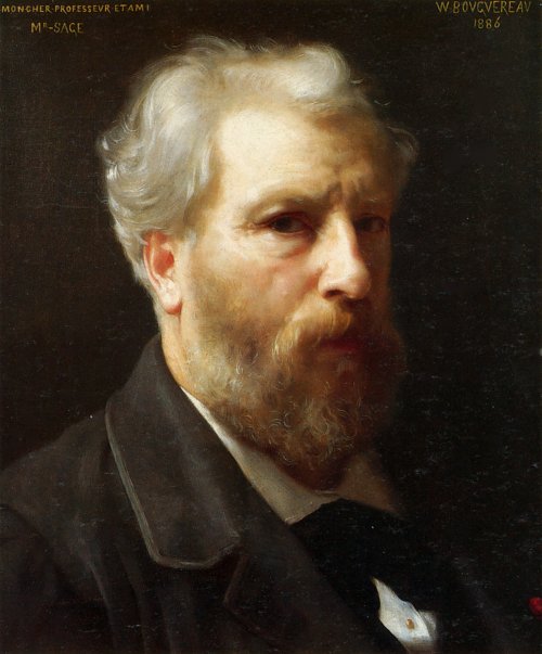 William Adolphe Bouguereau Self Portrait Presented To M Sage Wandbild