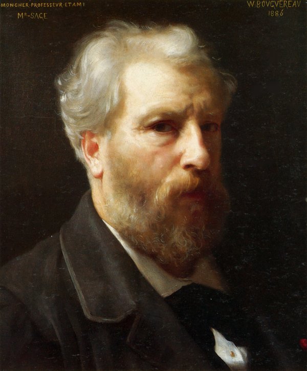 William Adolphe Bouguereau Self Portrait Presented To M Sage