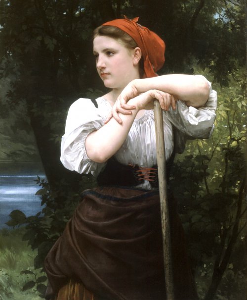 William Adolphe Bouguereau The Haymaker Wandbild