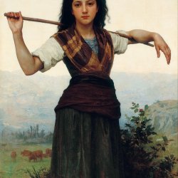 William-Adolphe-Bouguereau-The-Little-Shepherdess