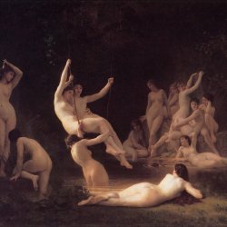 William-Adolphe-Bouguereau-The-Nymphaeum