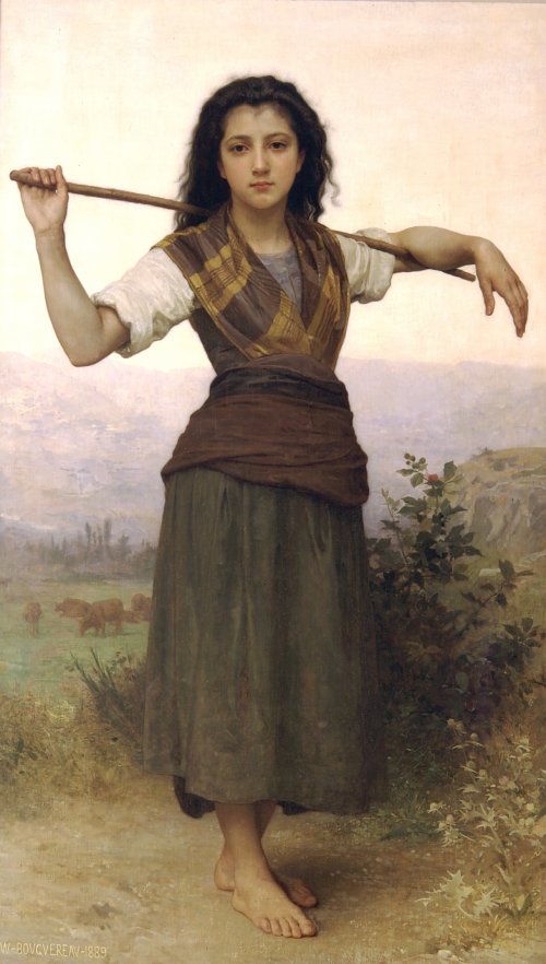 William Adolphe Bouguereau The Shepherdess Wandbild