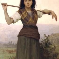 William-Adolphe-Bouguereau-The-Shepherdess