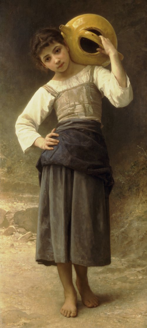William Adolphe Bouguereau Young Girl Going to the Spring Wandbild
