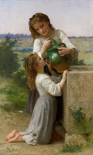 William Adolphe Bouguereau a la fontaine Wandbild