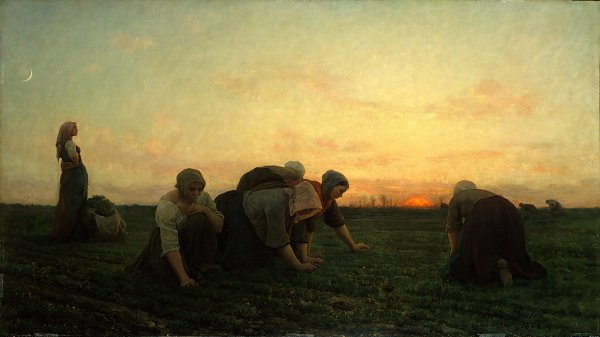 Jules Breton Les Bineuses Wandbild